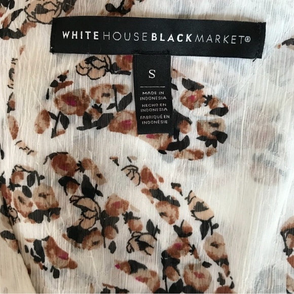 White House Black Market Floral Print Midi Dress - Picture 7 of 8